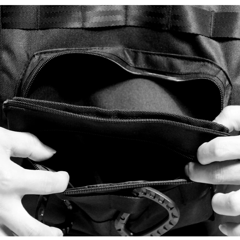TAK YIYING Chaleco Táctico Militar Nylon MOLLE Bolsa de Pecho Negra - imagen 3