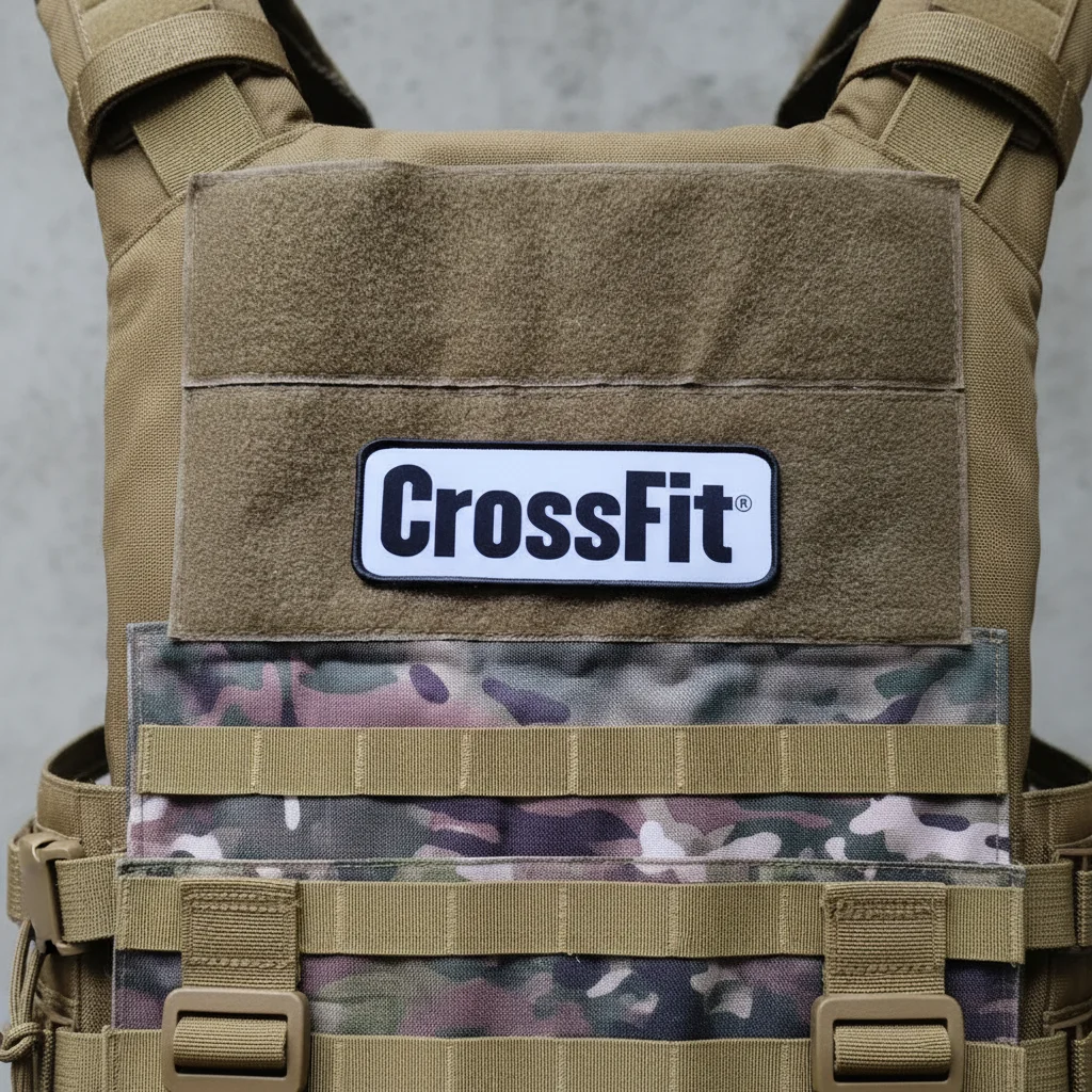 Brazalete táctico con parche CrossFit para ropa, mochilas y chalecos - imagen 3