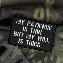 Parche táctico militar de moral, gancho y bucle para mochila y gorra