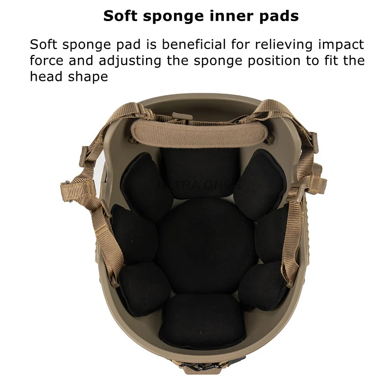 Casco Táctico con Suspensión Ajustable – Airsoft y Paintball - imagen 4
