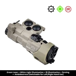 MAWLC1 Linterna táctica LED para riel Picatinny 20 mm