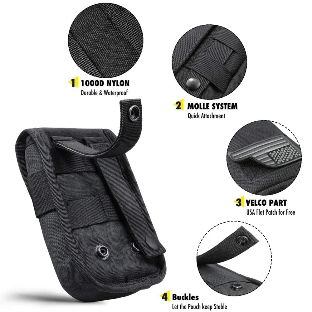 Funda táctica MOLLE para teléfono EDC con organizador de tarjetas - imagen 2