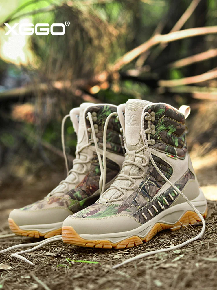 XIANG GUAN Botas tácticas impermeables de senderismo en cuero - imagen 2