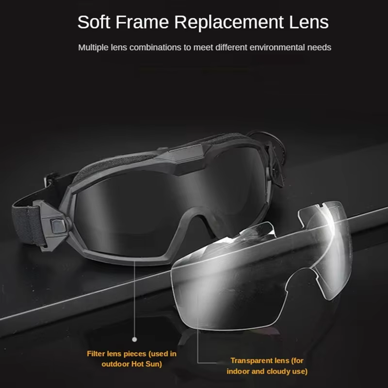 Gafas tácticas antivaho con protección para tiro, paintball y escalada