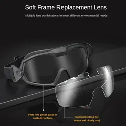 Gafas tácticas antivaho con protección para tiro, paintball y escalada