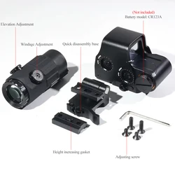 Lupa G33 5X abatible para visor holográfico 558 – Punto rojo y verde