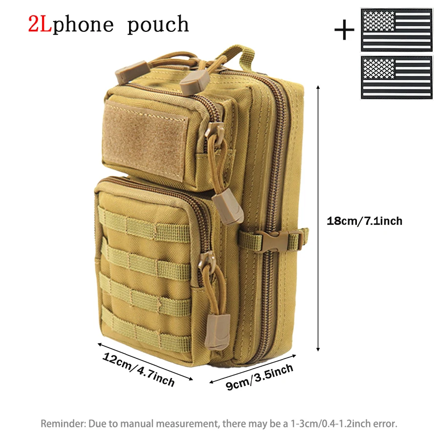 Bolso bandolera y riñonera deportiva para senderismo - imagen 2