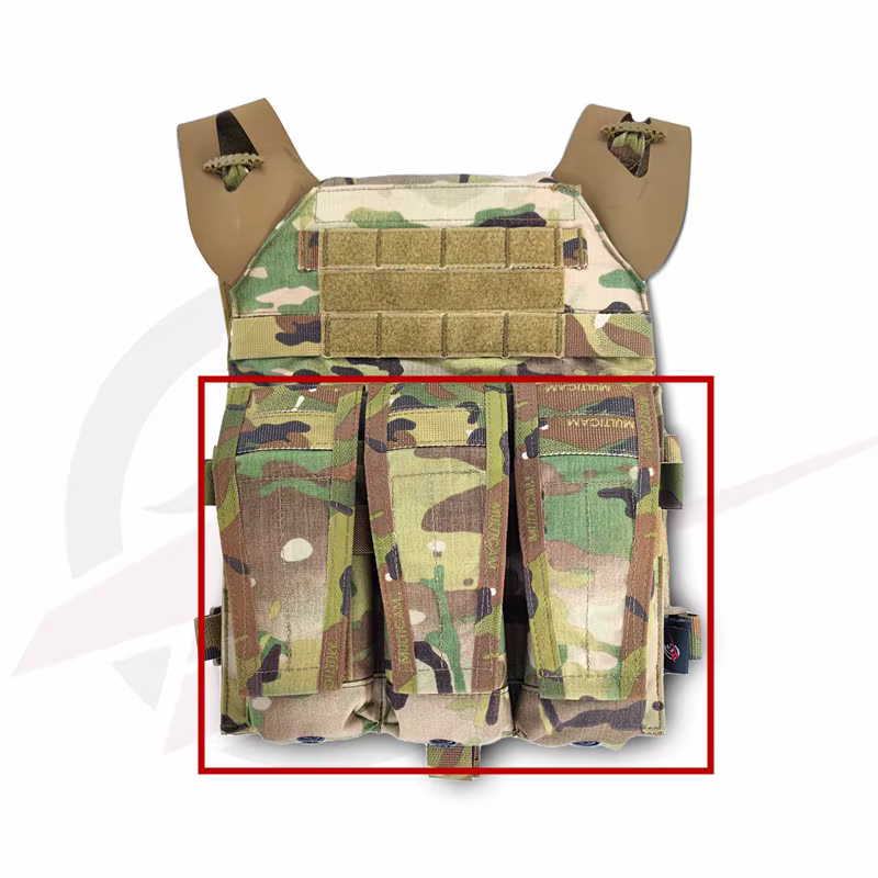 Porta cargadores triple M4 sistema MOLLE para chaleco JPC AVS - imagen 2