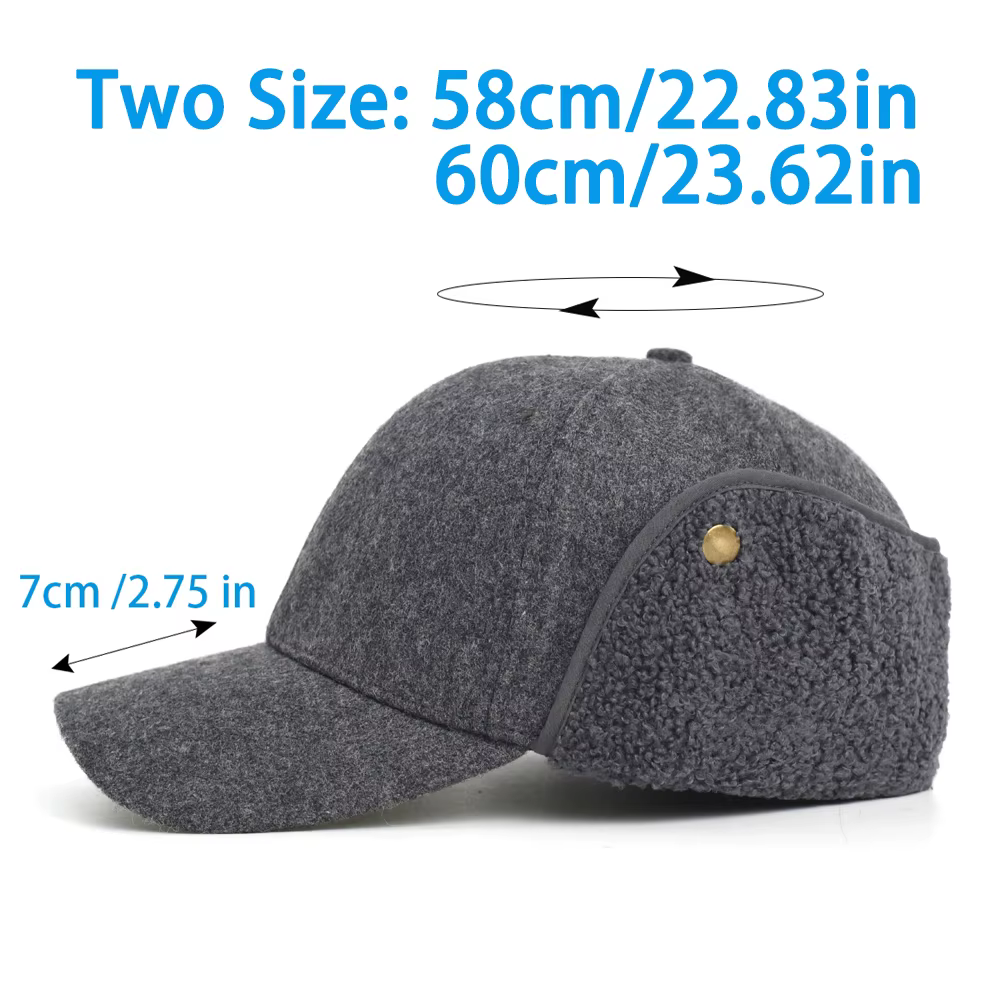 Gorro táctico con orejeras y forro polar grueso cálido - imagen 4