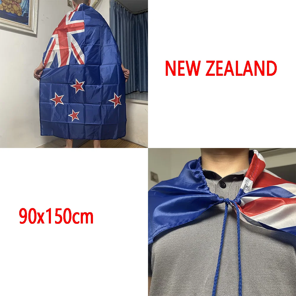 Bandera Nueva Zelanda poliéster 2x3 ft – Uso interior exterior - imagen 2