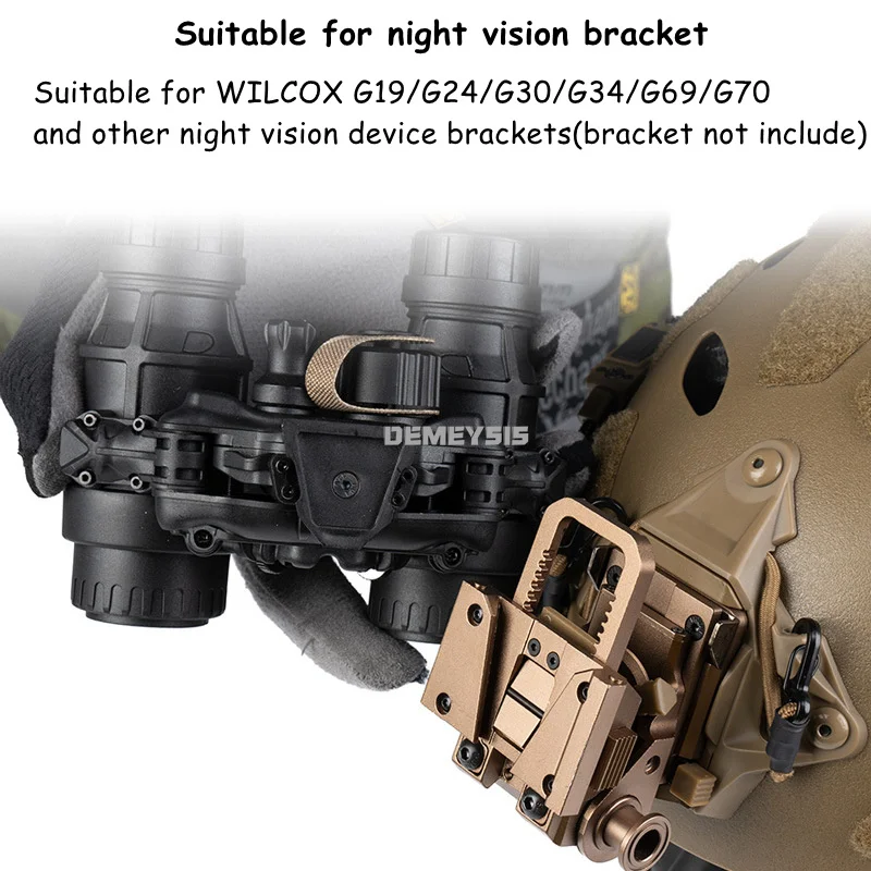 Gafas de visión nocturna DTNVS simulación abatible lateral nylon