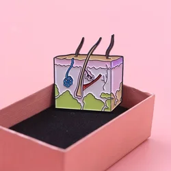 Broche retro esmalte aleación vintage de regalo para hombre