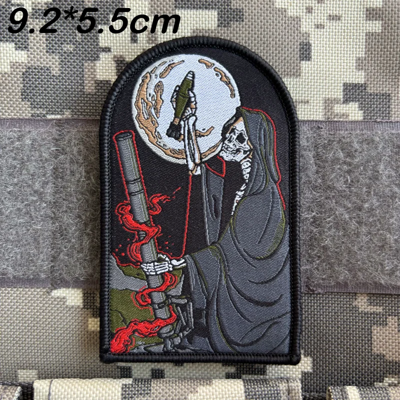 Parche calavera artillería frontal