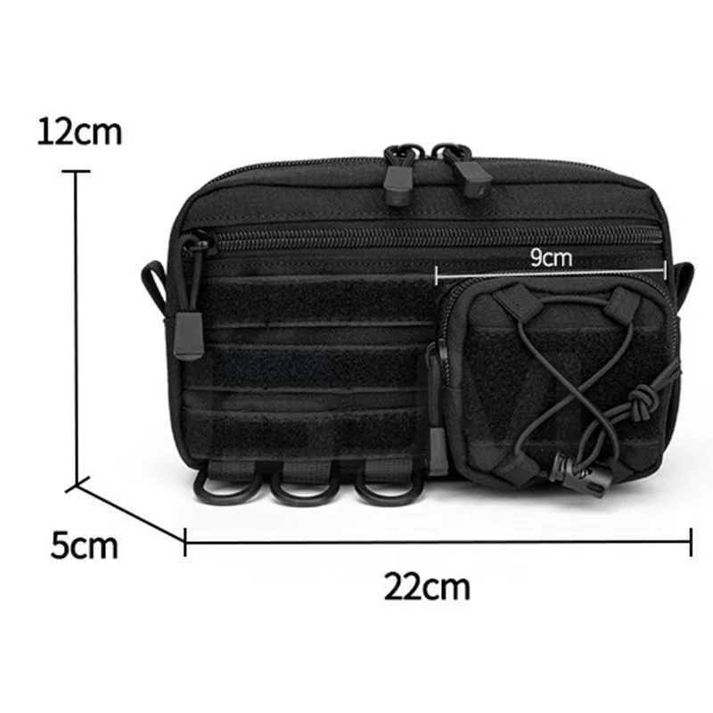 Bolsa táctica tipo riñonera con sistema MOLLE