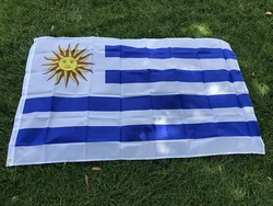 Bandera uruguaya en poliéster de alta calidad para interior/exterior