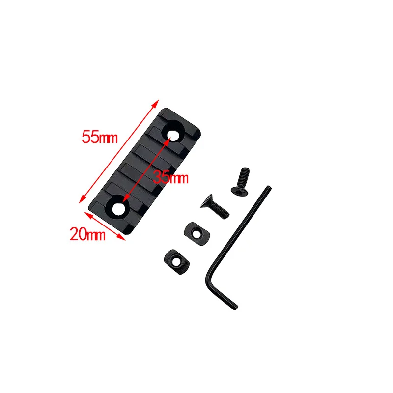 Adaptador Picatinny de aleación para guardamanos Keymod/M-LOK y mira - imagen 4