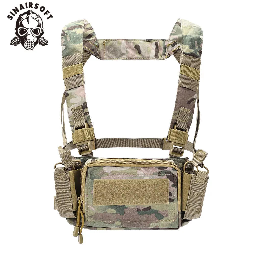Chaleco táctico SINAIRSOFT D3CR con bolsillos para rifle y pistola - imagen 3