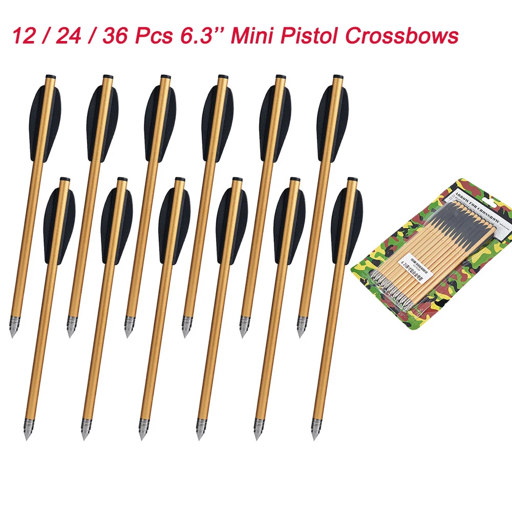 Toparchery Flechas para ballesta de aluminio con puntas fijas - imagen 2