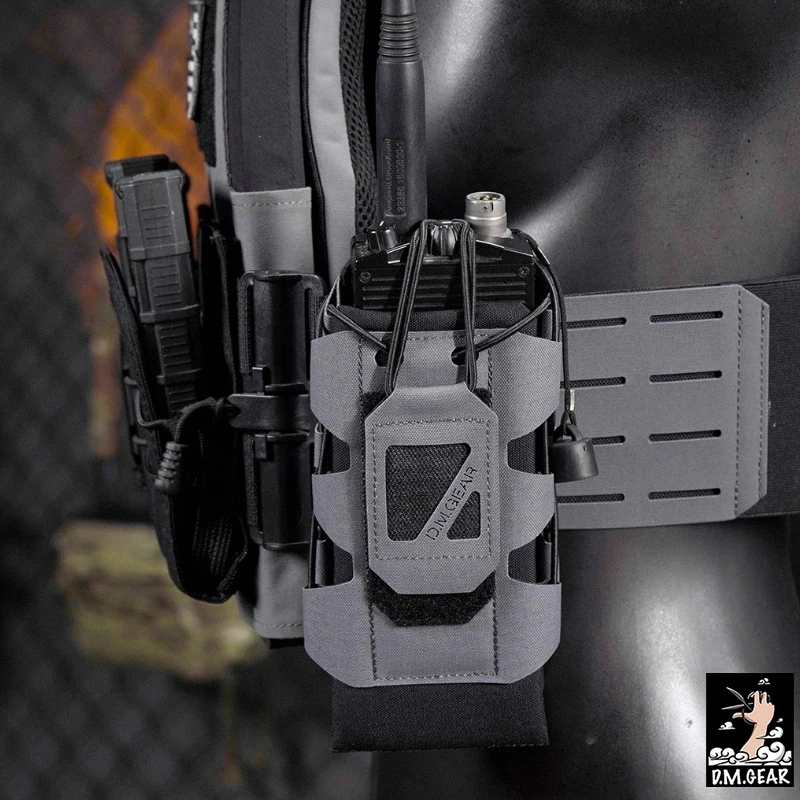DMgear Bolsa táctica MOLLE para radio con soporte botella multifunción - imagen 4
