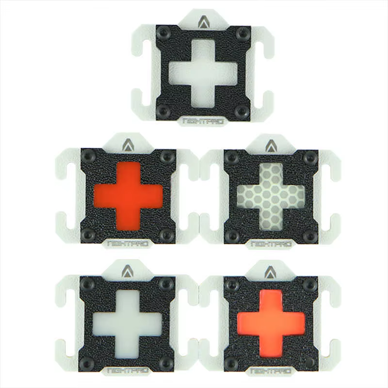 Clip MOLLE cruz reflectante – hebilla táctica ABS para mochila - imagen 5