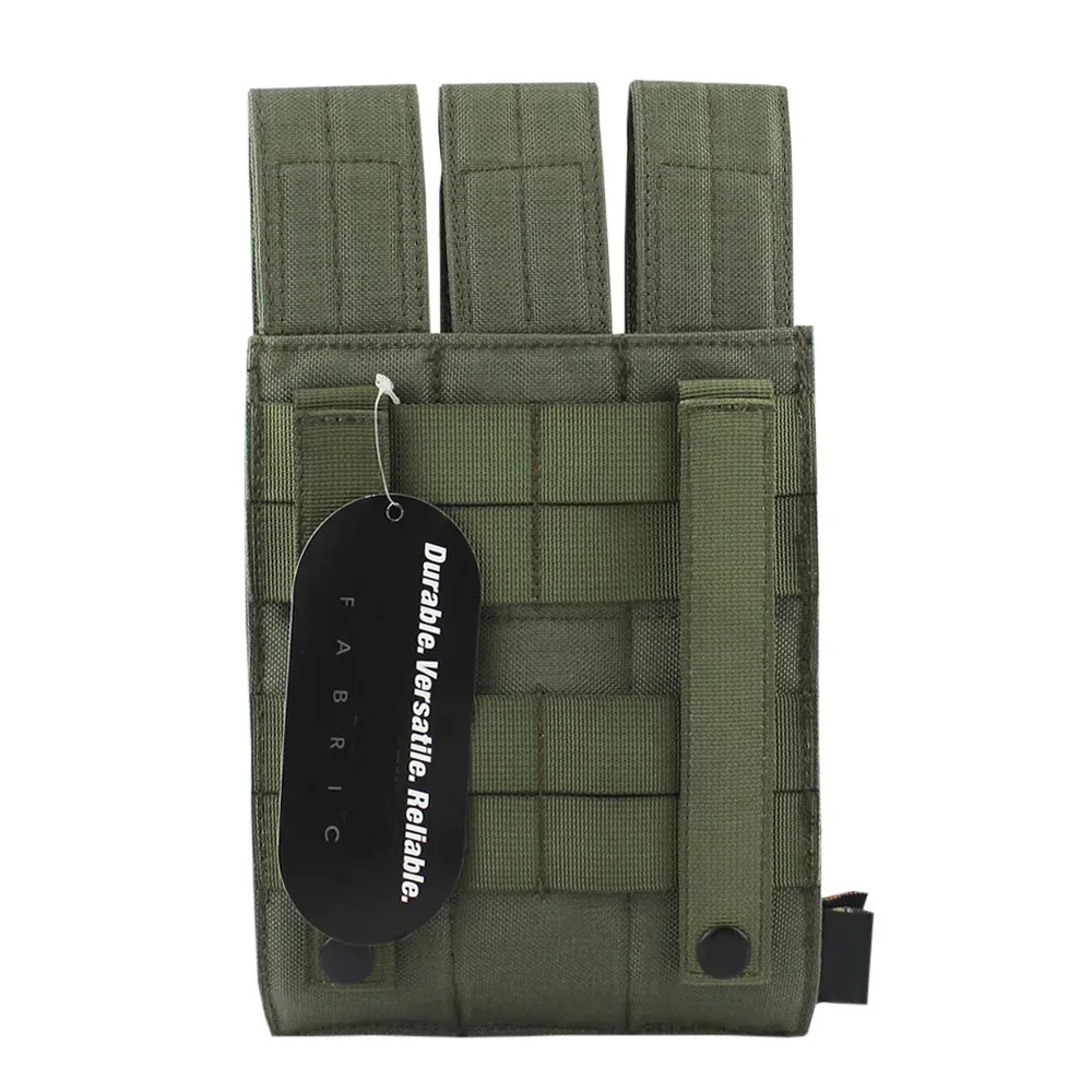 VULPO Triple Mag Pouch MOLLE – Bolsa táctica modular Airsoft/Caza - imagen 4