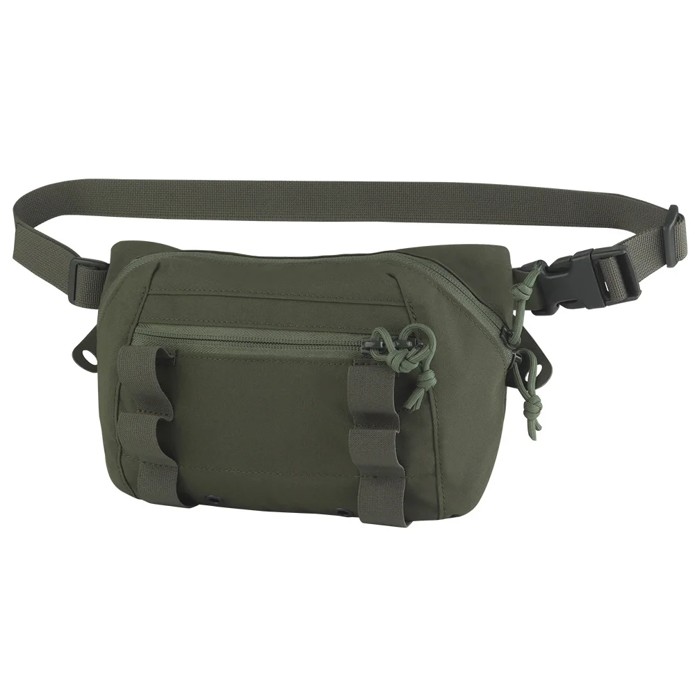 Chaleco de caza 2 en 1 con botón mágico y bolsa | Bolsa colgante inferior multifunción de gran capacidad y liberación rápida | compatible con MOLLE