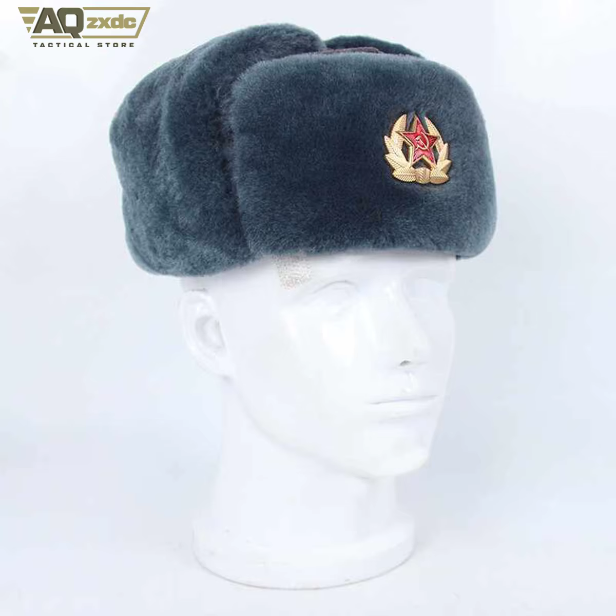 Ushanka soviética vista trasera