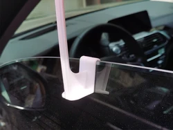 Mástil para bandera de coche con clip plástico de poliéster