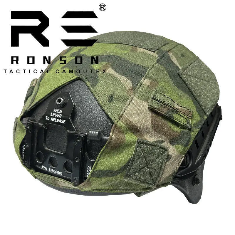 Rongsheng Funda para Casco Táctico Camuflaje EMR Big Five Leaf - imagen 5