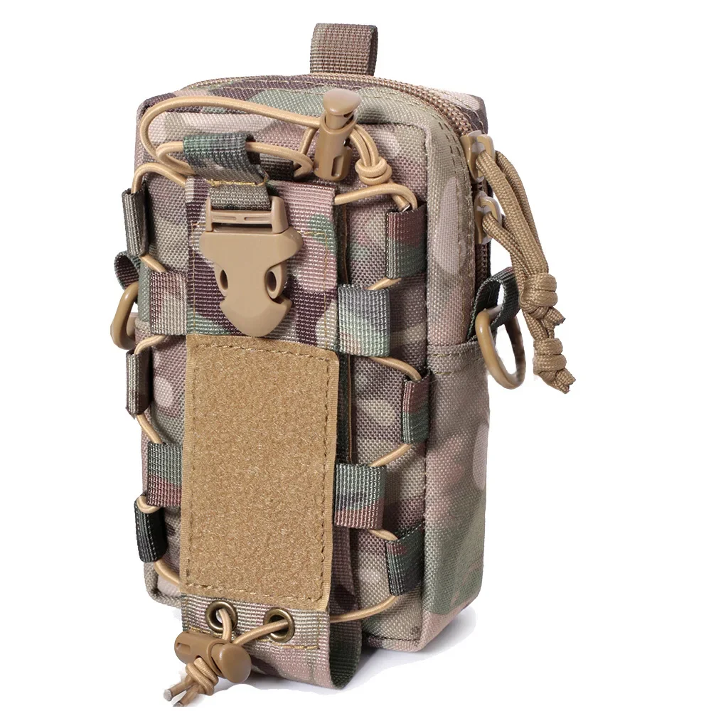 Bolsa táctica MOLLE para botella y EDC, funda teléfono outdoor