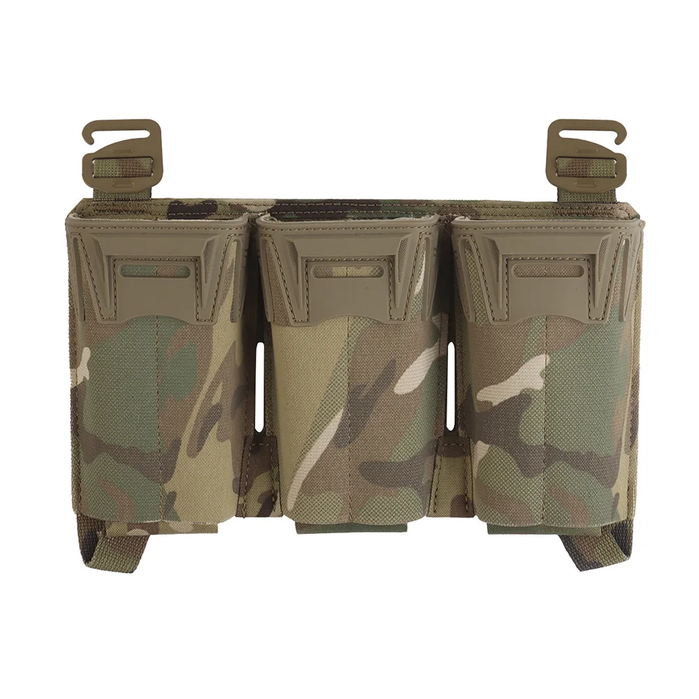 Triple portacargadores táctico MOLLE para chaleco y cinturón
