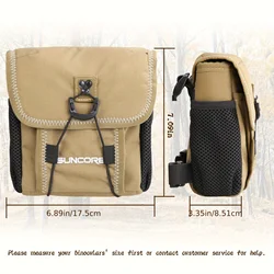 Bolsa de pecho táctica para binoculares con malla lateral y cremallera