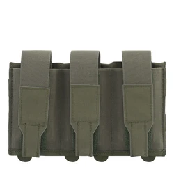 Portacargador Táctico Triple 5.56/7.62 MOLLE Rápido para Chaleco