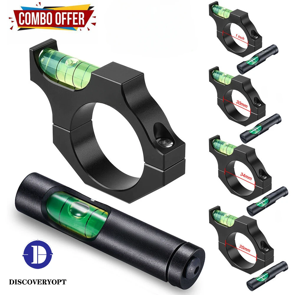 Picatinny Anillo de montaje 1 pulgada/30/34 mm con nivel de burbuja