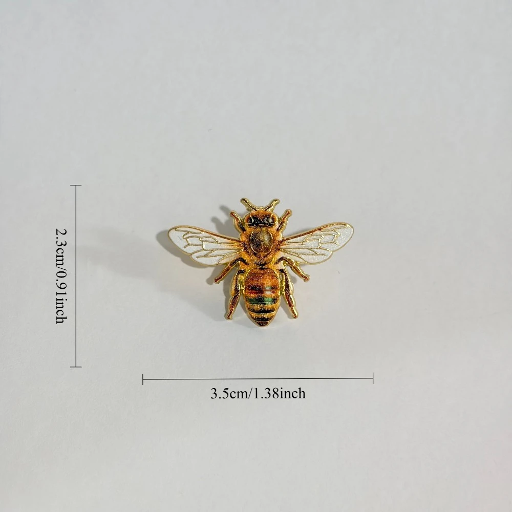 Broche de esmalte abeja vintage – accesorio para solapa - imagen 5