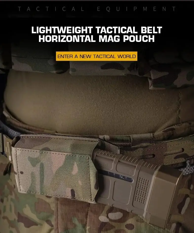 Bolsa táctica horizontal para cargadores de rifle MOLLE Airsoft - imagen 2