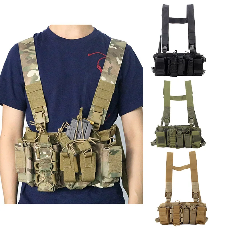 Arnés Táctico D3 Radio Ajustable con Bolsillo Frontal y Funda Chaleco - imagen 4