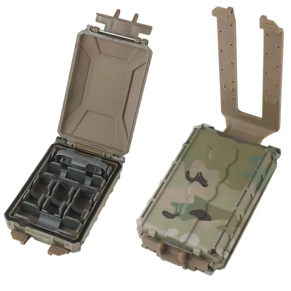 Porta baterías táctico MOLLE modular para chaleco de caza - imagen 2