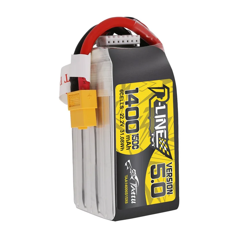 Batería LIPO TATTU R-LINE 6S 150C 1200mAh para drone FPV - imagen 4