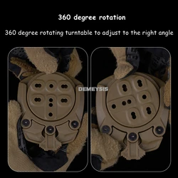 Adaptador funda táctica para caza y paintball con plataforma giratoria