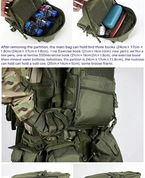 Mochila táctica compacta camuflaje exterior MOLLE – Asalto pequeña