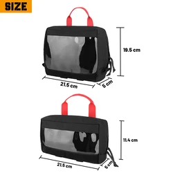 KRYDEX bolsa táctica transparente con inserto superior y botiquín