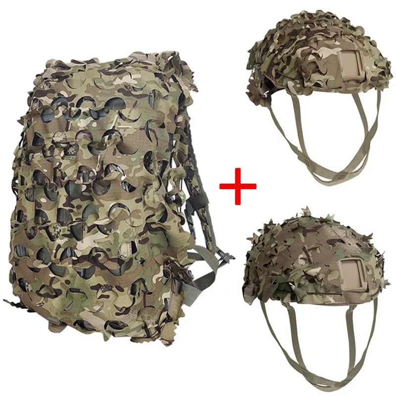 Malla de camuflaje 3D multitáctico – Red corte láser para mochila airsoft - imagen 2