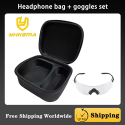 Kit táctico caja y gafas EVA para caza tiro al aire libre activo