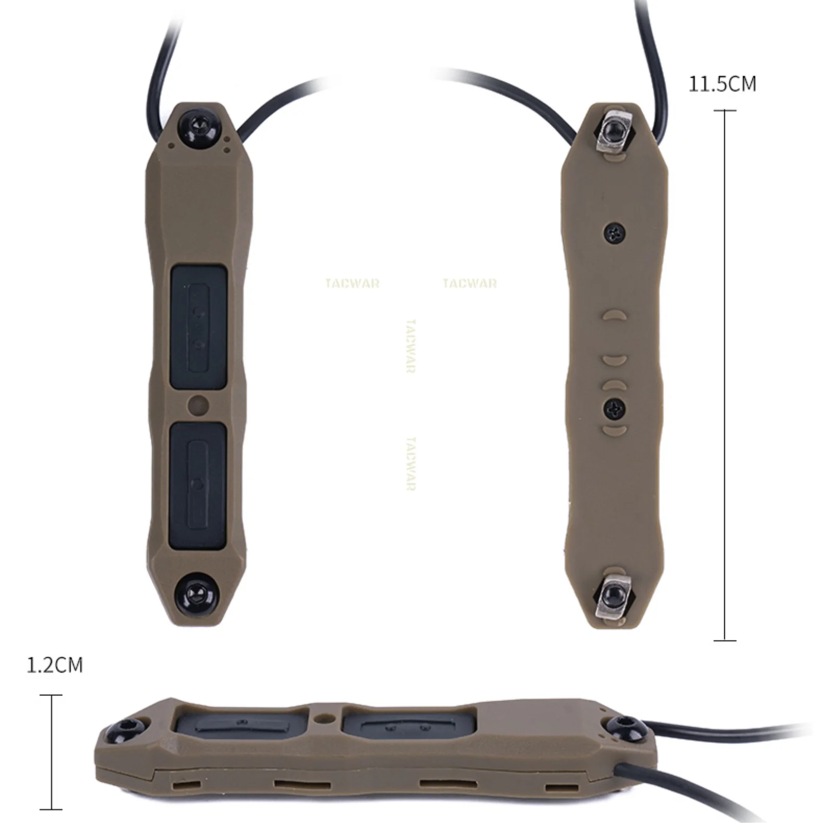 TAPS Interruptor táctico remoto de presión doble función para linterna - imagen 3