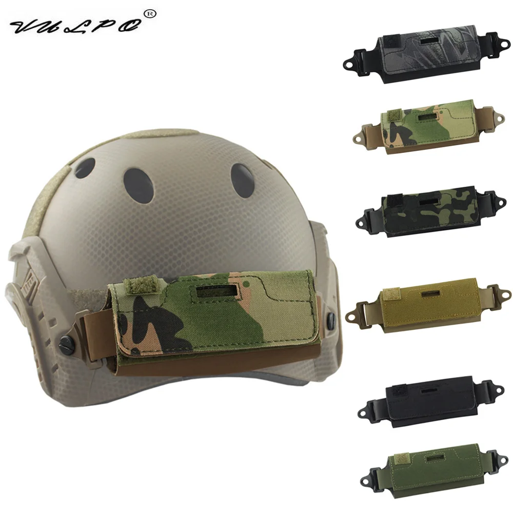 VULPO Contrapeso para casco táctico MOLLE y bolsa de batería