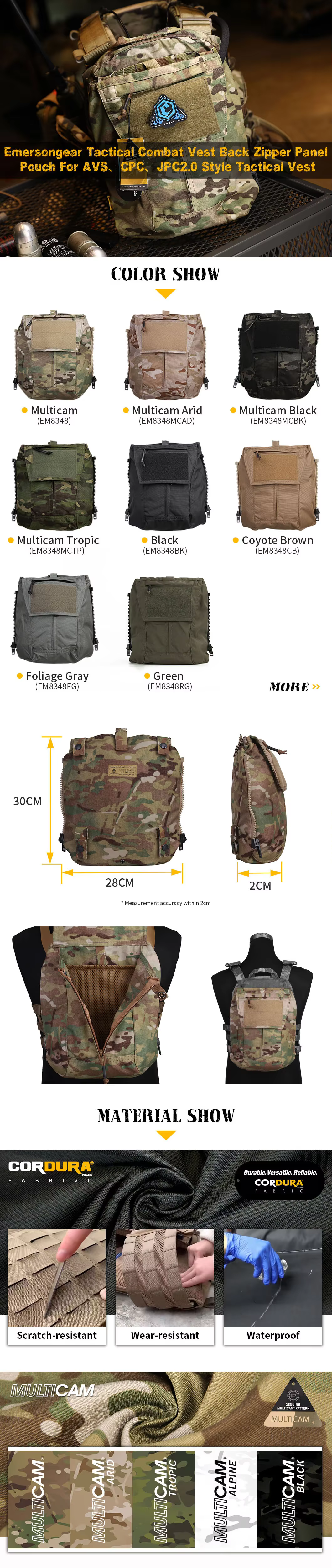 Sistema Molle del panel