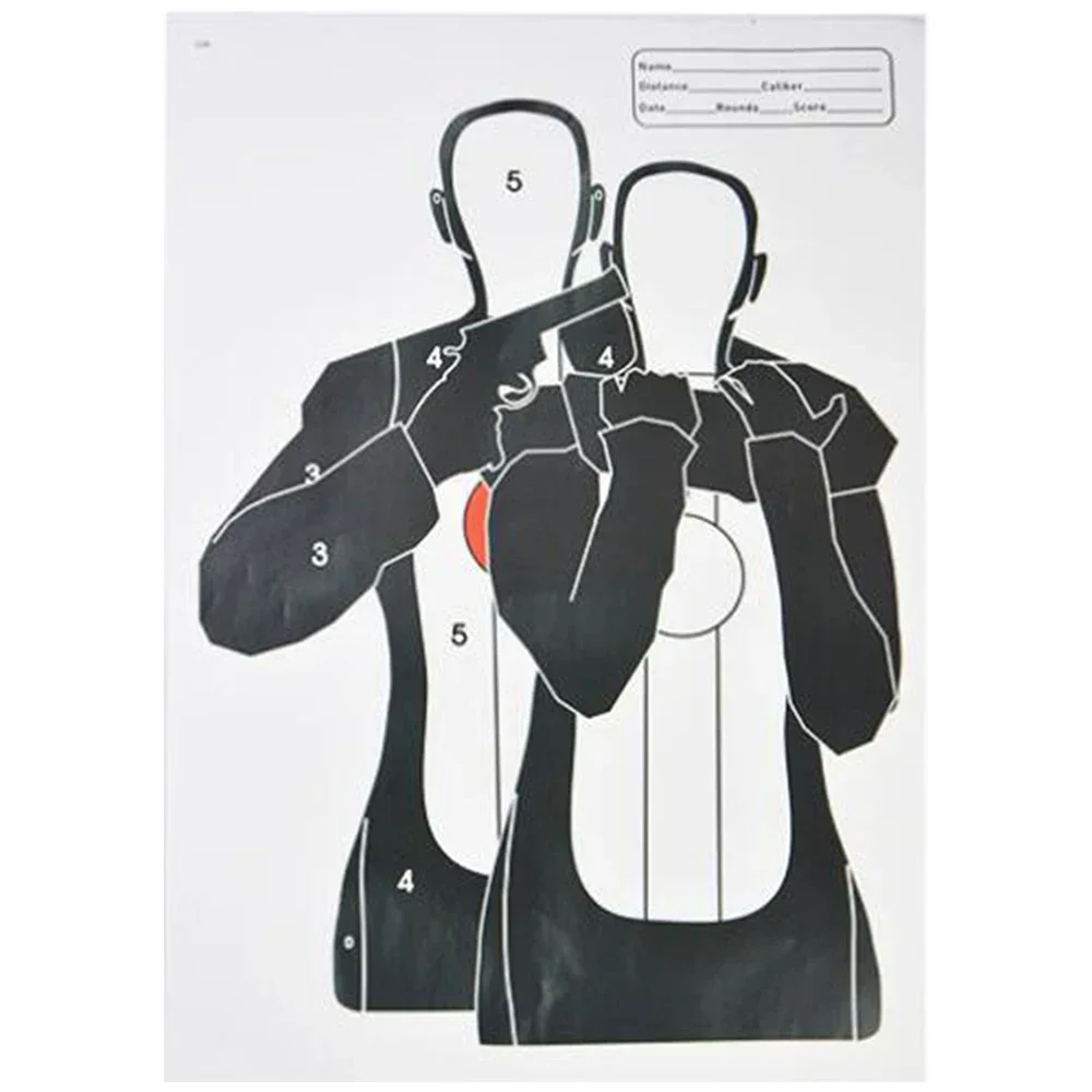 Diana de papel para tiro con pistolas BB, arco y tirachinas - imagen 4