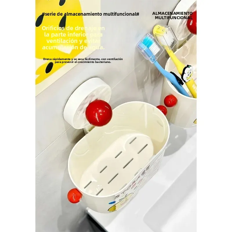 Estante baño con ventosas sin perforar, gran almacenamiento - imagen 2