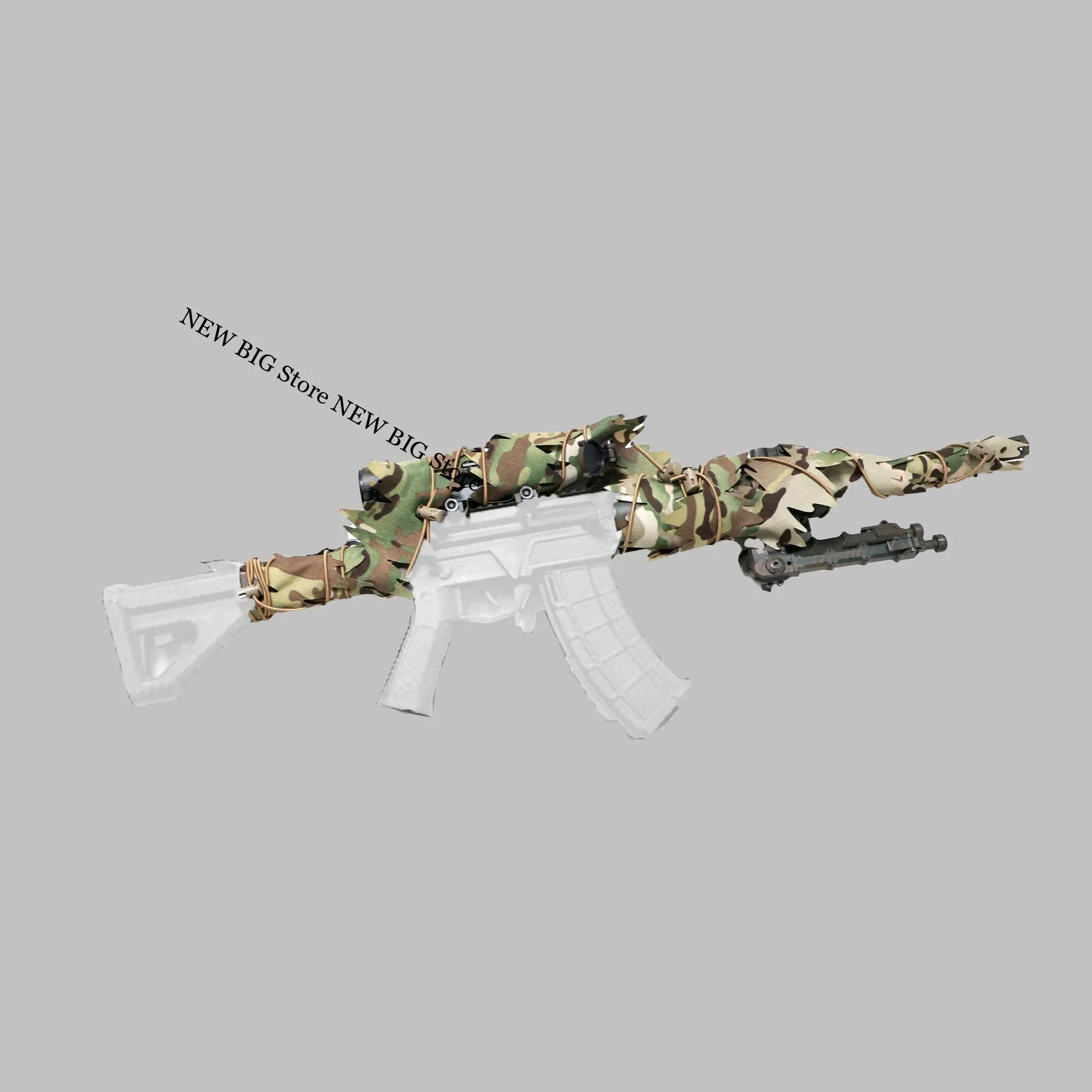 Tiras ghillie camuflaje tácticas para ocultación con corte láser - imagen 2